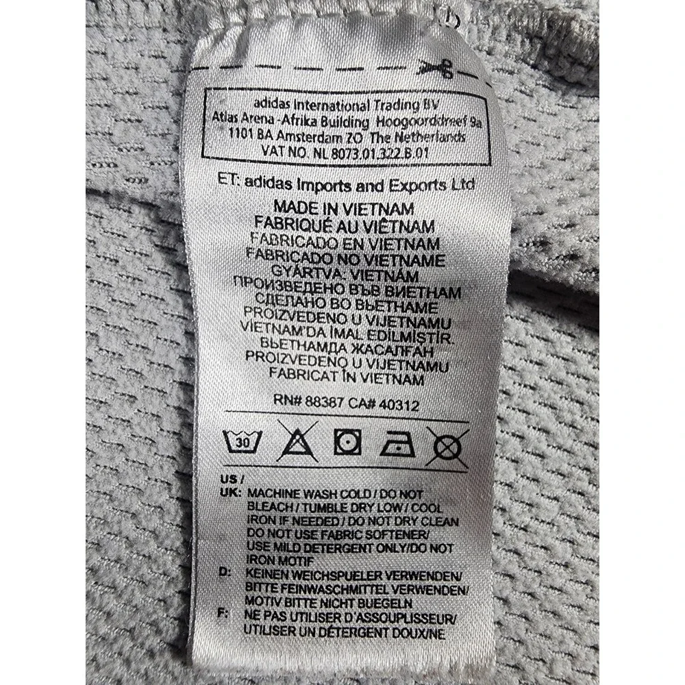 Adidas Climawarm Hoodie Mens Medium Gray Pullover Scuba‎ Neck The Three Stripes